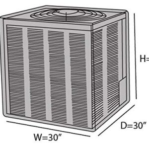 Covermates Air Conditioner Cover - Light Weight Material, Weather Resistant, Elastic Hem, AC & Equipment-Khaki