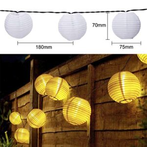 Solar Lantern String LED Lights 13FT/4M 20 LEDS, ALED LIGHT LED String Lights Outdoor IP65 Waterproof for Garden,Patio,Party ,Wedding,Camping Decor(Warm White)