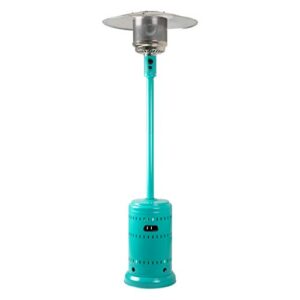 amazon basics 46,000 btu outdoor propane patio heater with wheels, commercial & residential – bahama blue