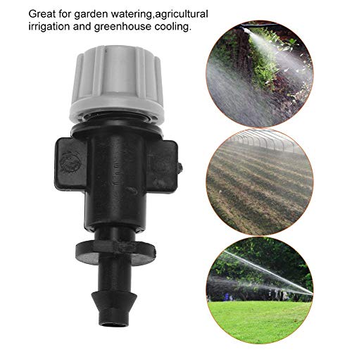 50pcs/Set Misting Nozzles Plastic Sprinkler Head Atomizer Nozzles for Patio Garden Agricultural Greenhouse Drip Irrigation Outdoor Cooling System