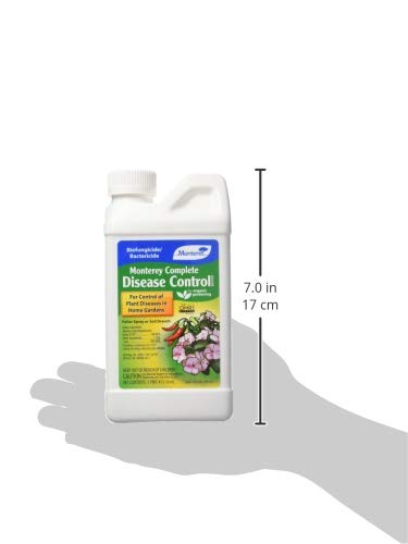 Monterey LG3374 Complete Concentrate Fungicide & Bactericide for Control of Garden & Lawn Diseases, 1-Pint, 16 oz