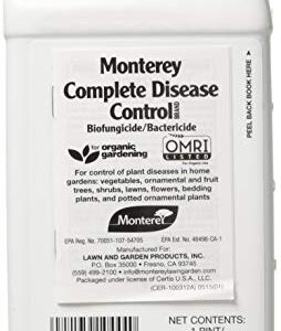 Monterey LG3374 Complete Concentrate Fungicide & Bactericide for Control of Garden & Lawn Diseases, 1-Pint, 16 oz