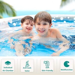 Family Inflatable Swimming Pool Amocane 79x59x20in, Suitable for Children, Adults, Large Inflatable Lounge, Backyard, Garden Simple Swimming Pool (for Age 3+)