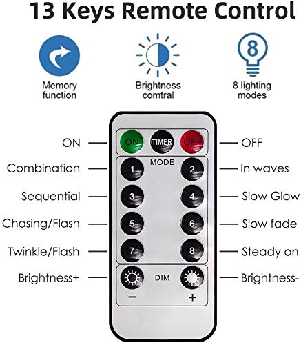 Cosumina 2 Pack 33Ft 10M Battery Powered Fairy Lights Indoor String Light Twinkle Lights with Remote for Wedding Garden Party Decorative Lighting Christmas Light Decoration Warm White