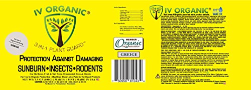 IV Organic 3-in-1 Plant Guard, 1 Pint (Greige)