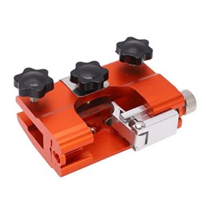 hand crank chainsaw sharpener portable manual chain sharpening jig with grinding head detachable crank 1220in chain saw guide sleeve for lumberjack garden worker