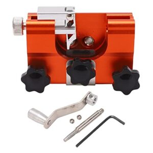 Hand Crank Chainsaw Sharpener Portable Manual Chain Sharpening Jig with Grinding Head Detachable Crank 1220in Chain Saw Guide Sleeve for Lumberjack Garden Worker