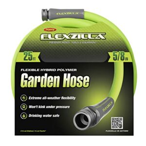 Wayne 57729-WYNP WAPC250 Pool Cover Pump, Blue & Flexzilla Garden Hose 5/8 in. x 25 ft, Heavy Duty, Lightweight, Drinking Water Safe, ZillaGreen - HFZG525YW-E