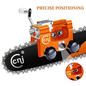 Chainsaw Chain Sharpening Jig, Hand Cranked Chainsaw Chain Sharpening Kit, Portable Fast Crank Chainsaw Sharpener Tool for 4"-22" Chain Saws Electric Saws DIY Lumberjack Garden Worker 【New Version】