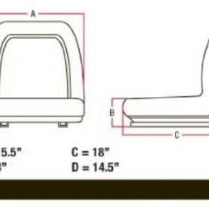 A & I Products Seat, Lawn & Garden, w/ Slide Track, BLK. Replacement for John Deere Part Number LGS100BL