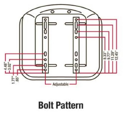 A & I Products Seat, Lawn & Garden, w/ Slide Track, BLK. Replacement for John Deere Part Number LGS100BL