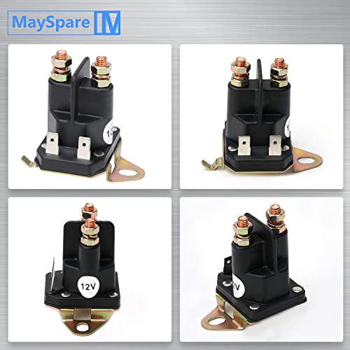 MaySpare Starter Solenoid for Husqvarna 192507 Lawn Tractor Starter Solenoid 725-06153A 725-06153 Compatible with MTD Troy Bilt Yard Man 12VDC