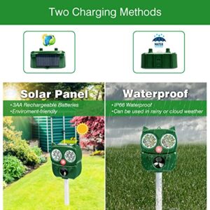 Repelpro Solar Powered Ultrasonic Animal & Bird Repeller, Green