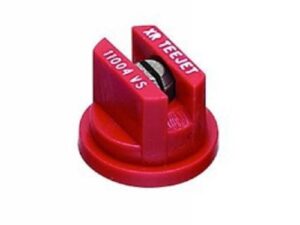 teejet xr11004vs extended range spray tip, 0.18-0.37 gpm, 30-60 psi, stainless steel – red