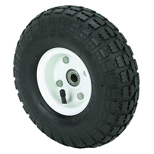 300 lbs 10 in. Pneumatic Tire Wheel with White Hub Wagons, Hand Trucks and Yard Trailers, Garden, Shop All-Terrain Thread