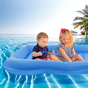 Inflatable Pool Floats Boat for Adults, Blow Up Tanning Pool Raft Tub with Fixed Inflatable Pillow for Family Outdoor, Garden,Beach, Backyard Summer Water Party