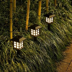 Solar Pathway Lights, Driveway Lights, 8 Pack Garden Lights Solar Powered Waterproof, Ring Pathway Lights, Driveway Lights Solar Powered Waterproof, Solar Walkway Lights, Value Pack