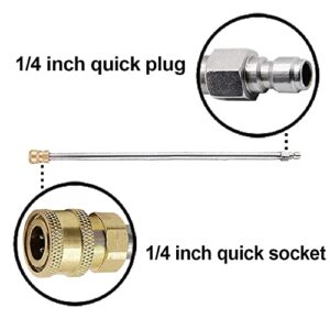 RIDGE WASHER Pressure Washer Extension Wand, 17 Inch Stainless Steel 1/4 Inch Quick Connect Power Washer Lance, 2 Pack