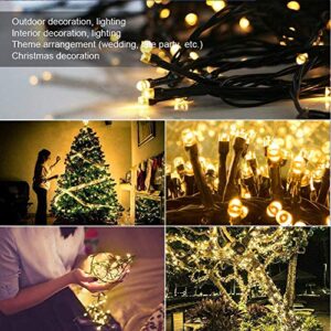 Decorative String lights FULLBELL 72.2 Feet 200 LED Fairy Lights 5V USB Powered Supply with Multi Lighting Modes Controller for Chirstmas, Party, Wedding, Outdoor Garden and Kid's Bedroom (Warm White)