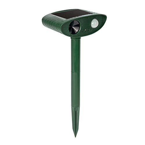 Redeo Solar Outdoor Cat Repellent Ultrasonic Animal Repeller Deer Deterrent Dog Repellent for Lawn&Garden Yard with Motion Sensor - Scare Birds Away (Green)