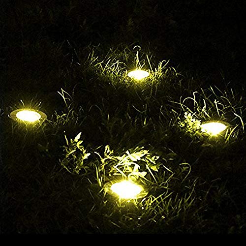 Led Landscape Lights Low Voltage 5W 12V 24V In-Ground Well Light 3000K Warm White Waterproof Outdoor Spotlights for Garden, Pathway, Driveway, Deck(6 Pack with Wire Connector)
