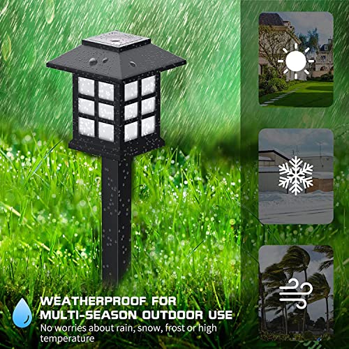 Solar Garden Light 12 Pack,D5 Outdoor LED Solar Powered Garden Lights for Lawn, Patio, Yard, Walkway, Driveway