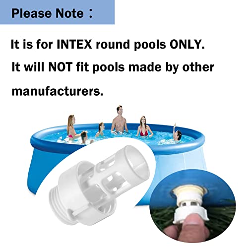 10184 Intex Hose Drain Plug Connector Replacement Intex Round Swimming Pool ／Garden Hose Drain Plug - 2 Pack