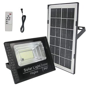solar lights outdoor 103 led 2000 lumens solar flood light, with remote control timer for garage, garden, yard, patio and porch
