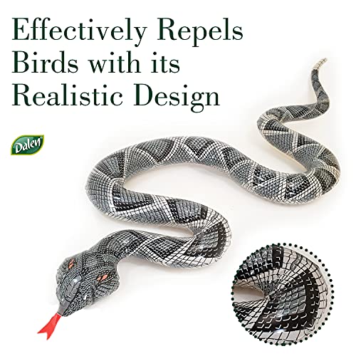 DALEN Inflatable Snake - Efficient Bird and Pest Deterrent – Safely Deters Birds – 6 feet Long …