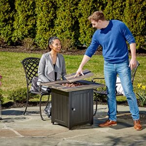 Endless Summer, The Riley, 28" Square Outdoor Propane Gas Fire Pit