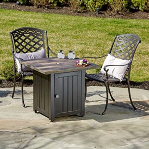 Endless Summer, The Riley, 28" Square Outdoor Propane Gas Fire Pit