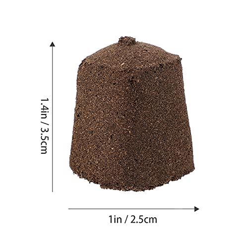 Happyyami 10Pcs Germination Soil Blocks Seedling Soil Block Nursery Soil for Indoors Potting Soil Indoor Plants Seeds Starting Plugs Peat Soil