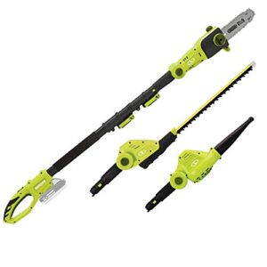 Sun Joe GTS4001C Garden Tool System, (Hedge Trimmer, Pole Saw, Leaf Blower)