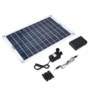 Solar Water Pump Kit, 800L h Solar Powered Submersible Pump with 50W 12V Solar Panel, Ideal for Small Pond, Garden, Pool, Fish , Birdbath, Hydroponics, Aquaculture