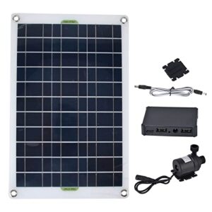 Solar Water Pump Kit, 800L h Solar Powered Submersible Pump with 50W 12V Solar Panel, Ideal for Small Pond, Garden, Pool, Fish , Birdbath, Hydroponics, Aquaculture