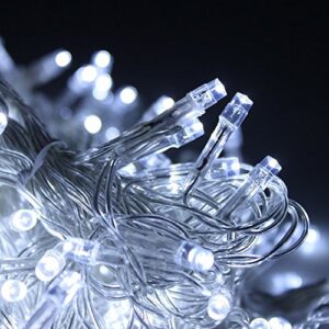 IMAGE Curtain Lights 9.8x6.6 Feet 224 LED String Lights Fairy String Lights for Wedding Party Home Garden Indoor Outdoor Wall Backdrops Decorations Waterproof UL Safety Standard White