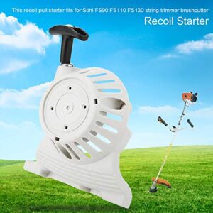 Estink Recoil Pull Starter, White Plastic Pull Starter, Gardening Tools for Garden Brush Cutters Brushcutter Accessories