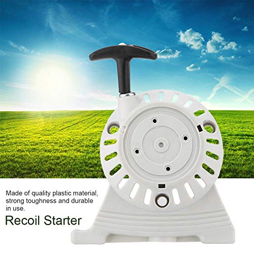 Estink Recoil Pull Starter, White Plastic Pull Starter, Gardening Tools for Garden Brush Cutters Brushcutter Accessories