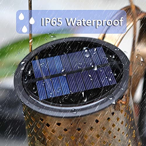 Ostritec Solar Outdoor Watering Can Lights, Waterproof Hanging Solar Lantern, Garden Lights Decoration with Light String, Suitable for Patio Yard Table Path Party RV