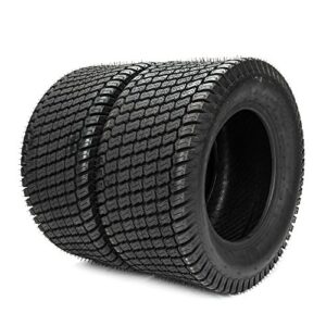 TRIBLE SIX 2PCS Tubeless 24x12-12 Turf Tires 8-Ply for Lawn Garden Mower 24-12-12 LRD Turf Bias For Garden Lawn Mower Tractor Golf Cart Tires