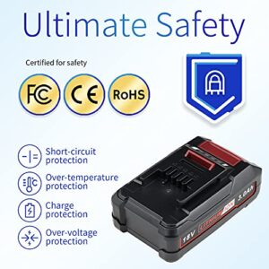Powerost 3Ah 18V Replacement Battery Compatible with All Einhell Tools X-Change 4511396 4511437neu 4511437OVP PXBP-300 PXBP-600 PX-BAT52 Garden Cordless Power Tools Battery