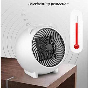 Outdoor Garden Heater Mini Heater Home Oscillating PTC Ceramic Heater Energy Saving Heater Electric Heating Small Speed Hot Office Electric Heater Power Saving Patio Heater (Color