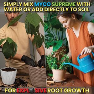 Mycorrhizal Fungi Root Enhancer for Plants - Bigger, Stronger, Healthier Roots, Use in Soil and Mycorrhizae Hydroponic - Super 20X Concentrated - Trifecta Myco Supreme (57 Grams / 2 OZ)