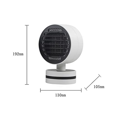 Outdoor Garden Heater 500W Mini Air Heater Portable Desktop Ceramic Electric PTC Hot Fan Home Office 3s Fast Heating Winter Warmer For Bedroom Patio Heater (Color : Blanc)