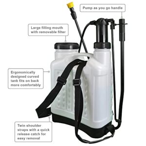 Faithfull FAISPRAY16 SPRAY16 Garden Sprayer, 16 Litre Std, Multi