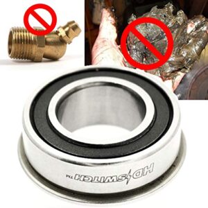 HD Switch - 4 Pack - 9040H - 9040-H Front Wheel Bushing to Bearing Conversion Kit Replaces Craftsman, Sears, AYP, Poulan, Husqvarna Jonsered Weed Eater Roper Murray Noma 91334 491334MA - OEM Upgrade