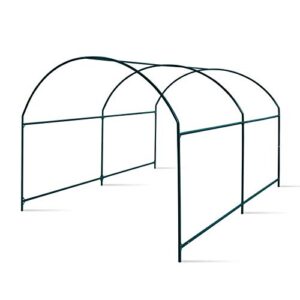 yardgrow greenhouse frames for larger hot garden house support arch frame climbing plants/flowers/vegetables (10’x7’x6′)
