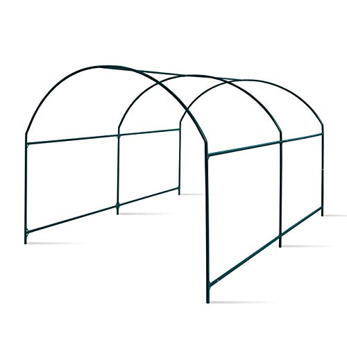 YardGrow Greenhouse Frames for Larger Hot Garden House Support Arch Frame Climbing Plants/Flowers/Vegetables (10'X7'X6')