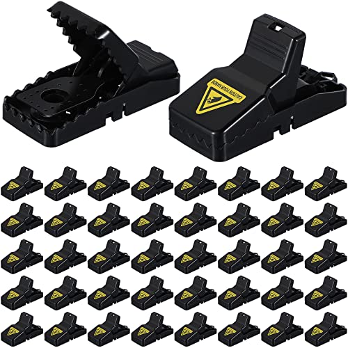 40 Pcs Mice Traps for House Indoor Mouse Traps Bulk Small Outdoor Rat Trap Safe Mousetrap Catcher Reusable Mousetrap Quick Effective Mouse Catcher for Home Family Pet Rodent, Easy Setup