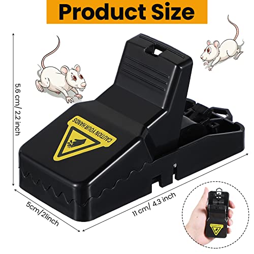 40 Pcs Mice Traps for House Indoor Mouse Traps Bulk Small Outdoor Rat Trap Safe Mousetrap Catcher Reusable Mousetrap Quick Effective Mouse Catcher for Home Family Pet Rodent, Easy Setup